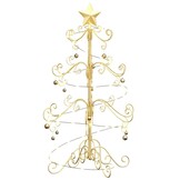 Metalen Kerstboom met Standaard - Goud (90 cm) - 53% Korting