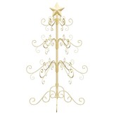 Metalen Kerstboom met Standaard - Goud (90 cm) - 53% Korting