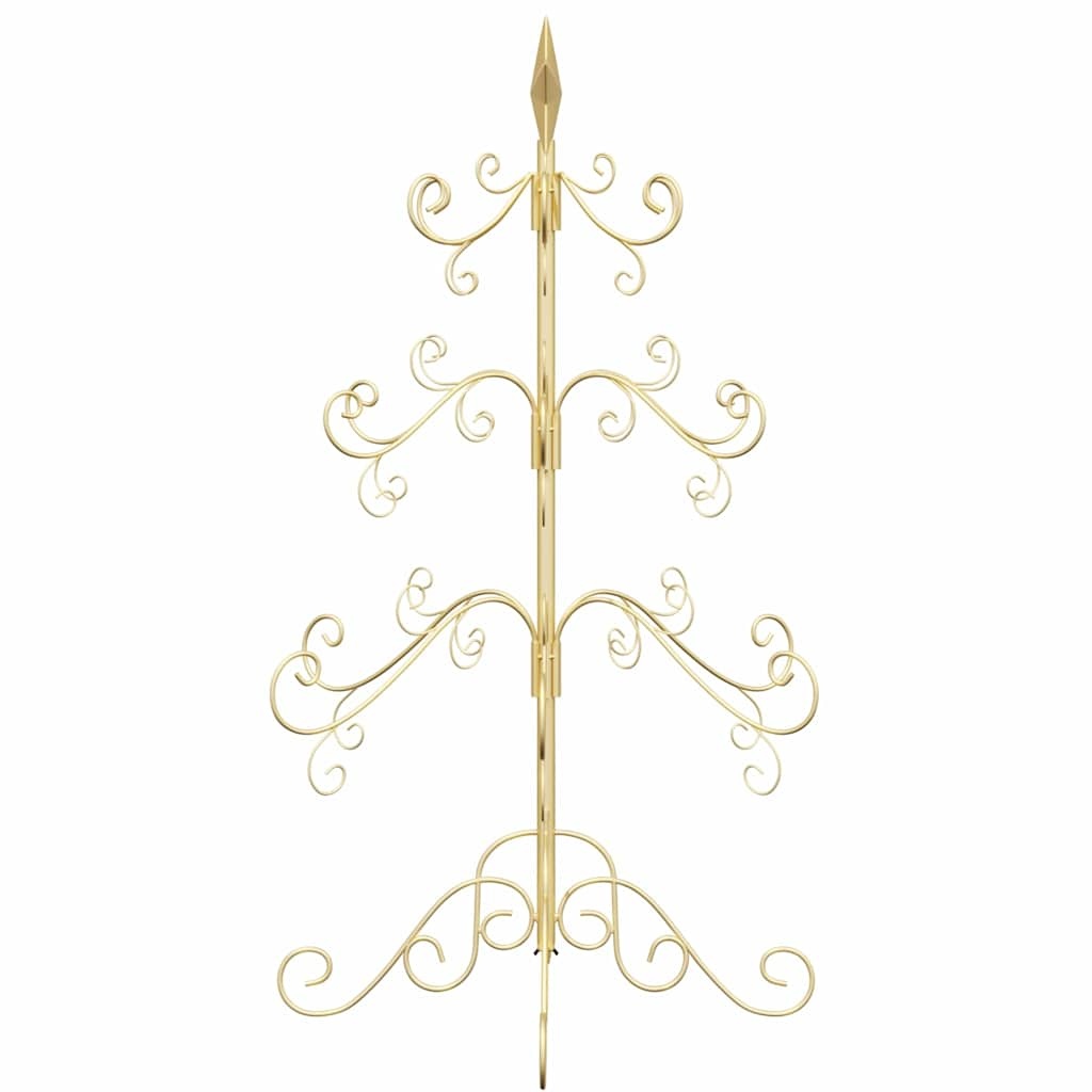 Metalen Kerstboom met Standaard - Goud (90 cm) - 53% Korting