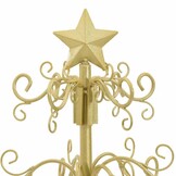 Metalen Kerstboom met Standaard - Goud (90 cm) - 53% Korting