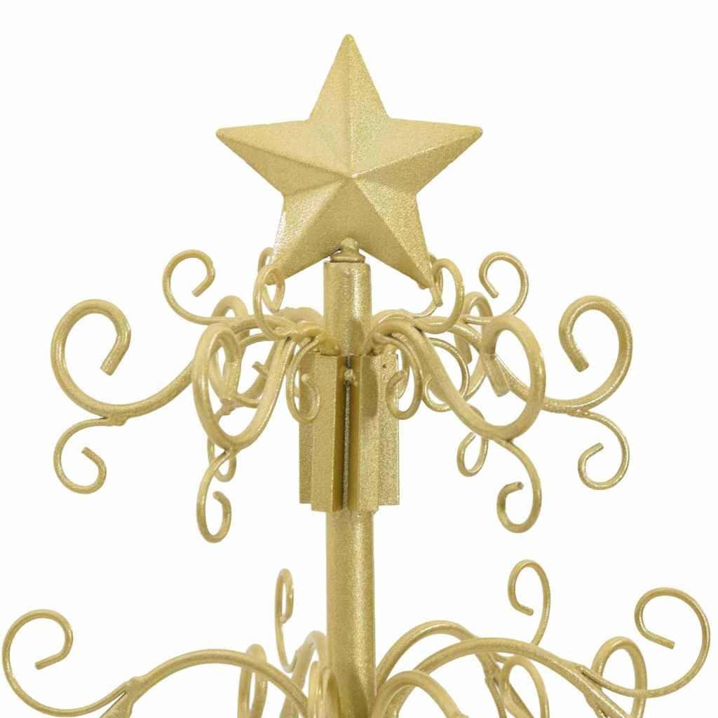 Metalen Kerstboom met Standaard - Goud (90 cm) - 53% Korting