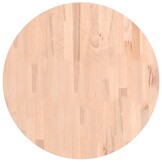 vidaXL Tafelblad rond Ø60x1,5 cm massief beukenhout