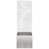 vidaXL Tuinplant met Decoratief Paneel Zilver 50 x 140 cm
