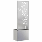 vidaXL Tuinplant met Decoratief Paneel Zilver 50 x 140 cm