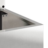 vidaXL Tuinplant met Decoratief Paneel Zilver 50 x 140 cm