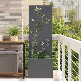 vidaXL Tuin Privacy Screen Antraciet 50 x 140 cm Koudgewalst staal