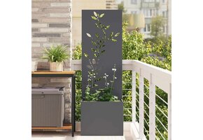Privacy Scherm Antraciet Staal 50x140 cm - 34% Korting!