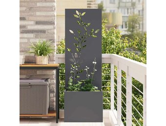 vidaXL Tuin Privacy Screen Antraciet 50 x 140 cm Koudgewalst staal