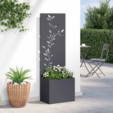 vidaXL Tuin Privacy Screen Antraciet 50 x 140 cm Koudgewalst staal