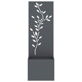 vidaXL Tuin Privacy Screen Antraciet 50 x 140 cm Koudgewalst staal