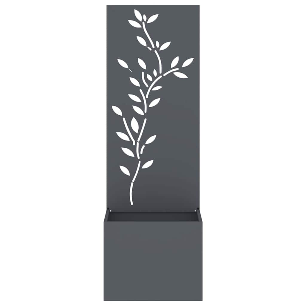 vidaXL Tuin Privacy Screen Antraciet 50 x 140 cm Koudgewalst staal