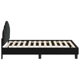 Kinderbedframe Fluweel Zwart 80 x 160 cm - 59% Korting