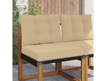 vidaXL Buiten bankkussen Polyester Beige 60 x 50,5 x 8 cm