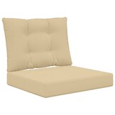 vidaXL Buiten bankkussen Polyester Beige 60 x 50,5 x 8 cm
