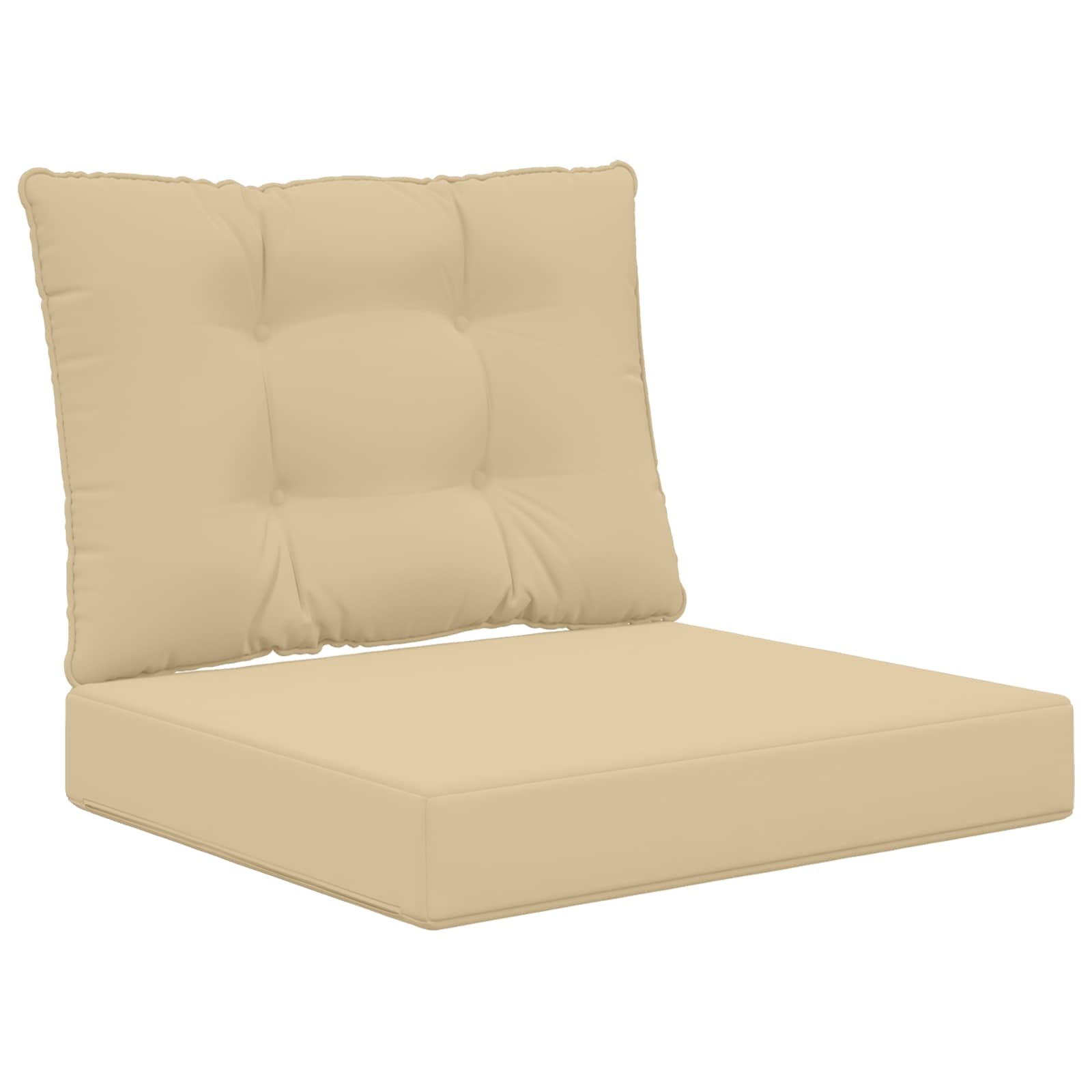vidaXL Buiten bankkussen Polyester Beige 60 x 50,5 x 8 cm