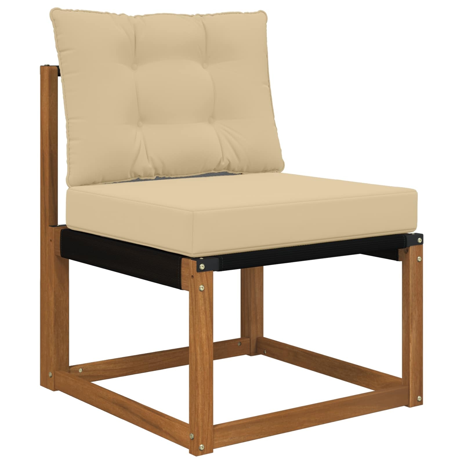 vidaXL Buiten bankkussen Polyester Beige 60 x 50,5 x 8 cm