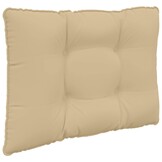 vidaXL Buiten bankkussen Polyester Beige 60 x 50,5 x 8 cm