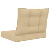 vidaXL Buiten bankkussen Polyester Beige 60 x 50,5 x 8 cm