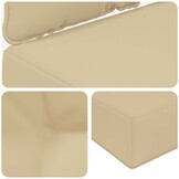 vidaXL Buiten bankkussen Polyester Beige 60 x 50,5 x 8 cm