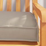 vidaXL Pallet Kussen Set 2 pcs Taupe 200 x 40 x 8 cm Oxford stof