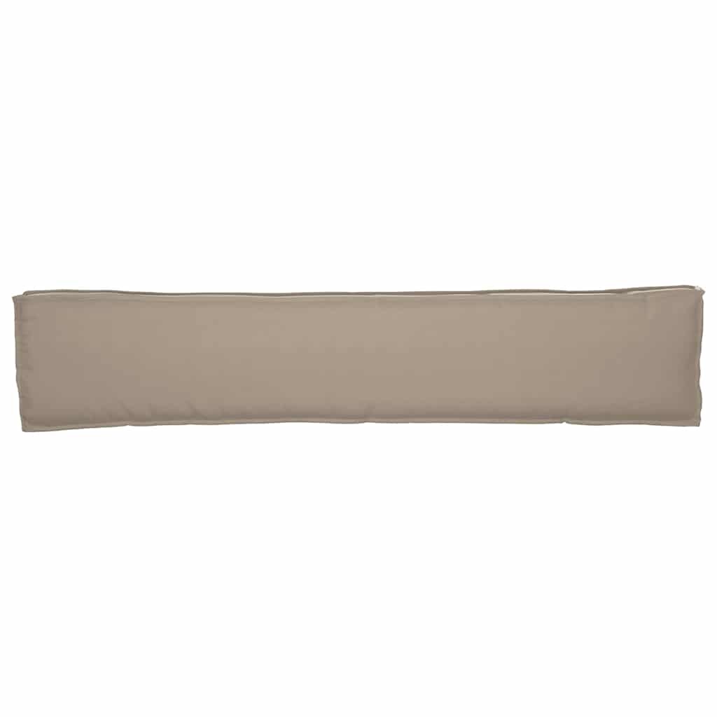 vidaXL Pallet Kussen Set 2 pcs Taupe 200 x 40 x 8 cm Oxford stof