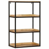 VidaXL Boekenkast Bruin Massief Mangohout - Nu met 35% Korting!