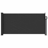 vidaXL Windscherm uittrekbaar 100x500 cm zwart