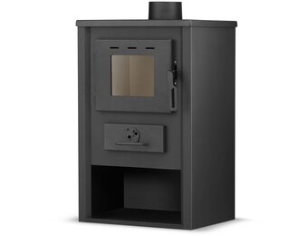 Houtkachel - binnen - vrijstaand - 12 KW - staal