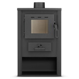 Houtkachel - binnen - vrijstaand - 12 KW - staal