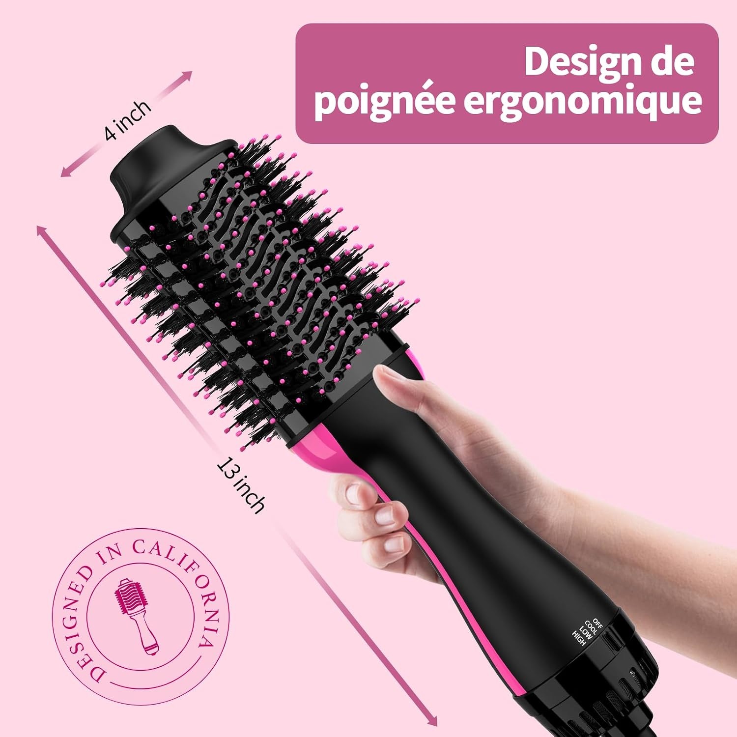 4-in-1 Föhnborstel: Volume & Droog + Haarbescherming