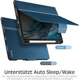 Hoes voor iPad Air 11" 2024 (M2) / 5e Gen 2022 / 4e Gen 2020 10.9" | Blauw met Potloodhouder & Sluimer-/Wekfunctie