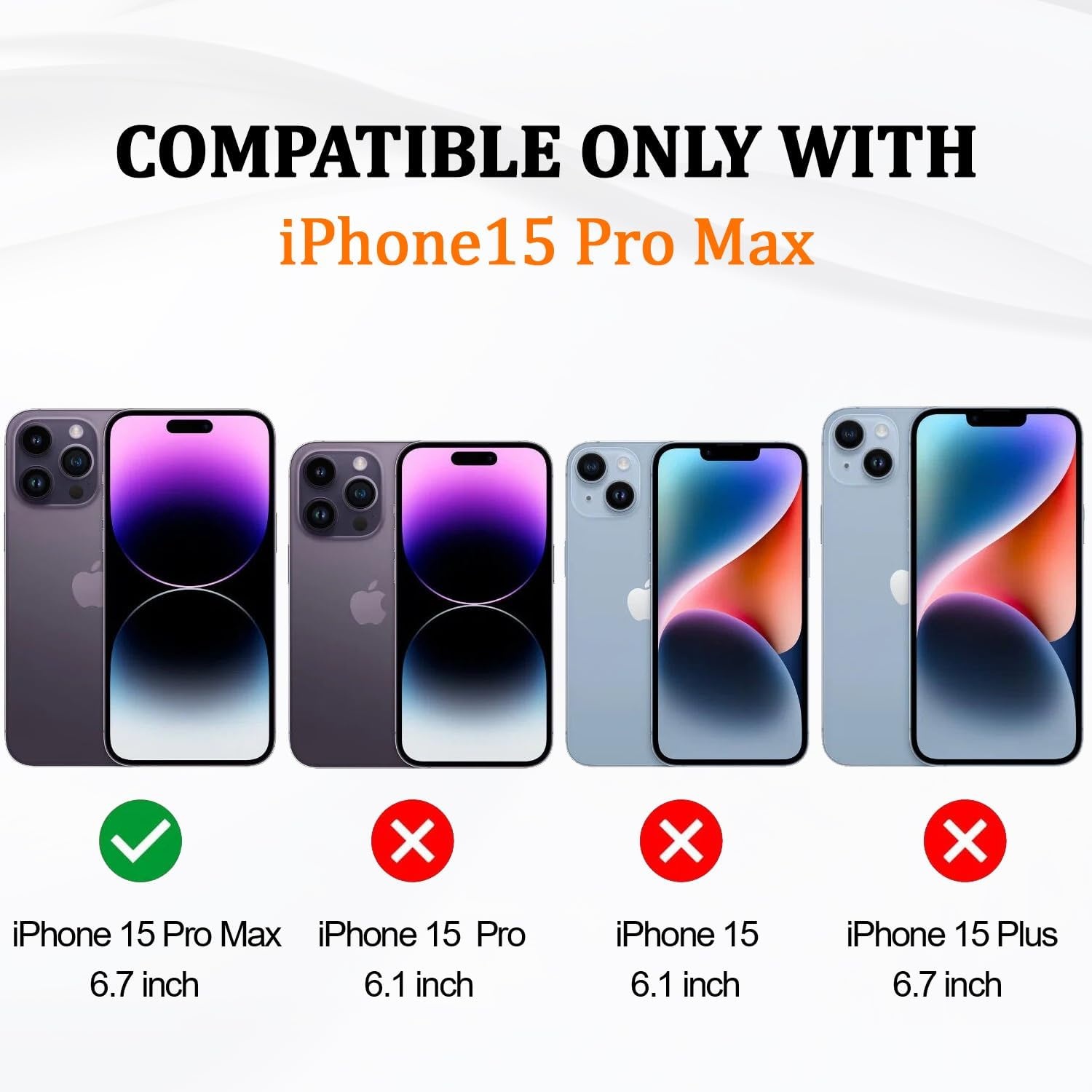 Hoesje voor iPhone 15 Pro Max Kaki TPU Schokbestendig Krasbestendig met Verstelbare Ketting, Polsbandje en Lanyard
