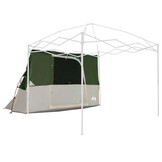 vidaXL Tent met dak Anders Groen en Zwart