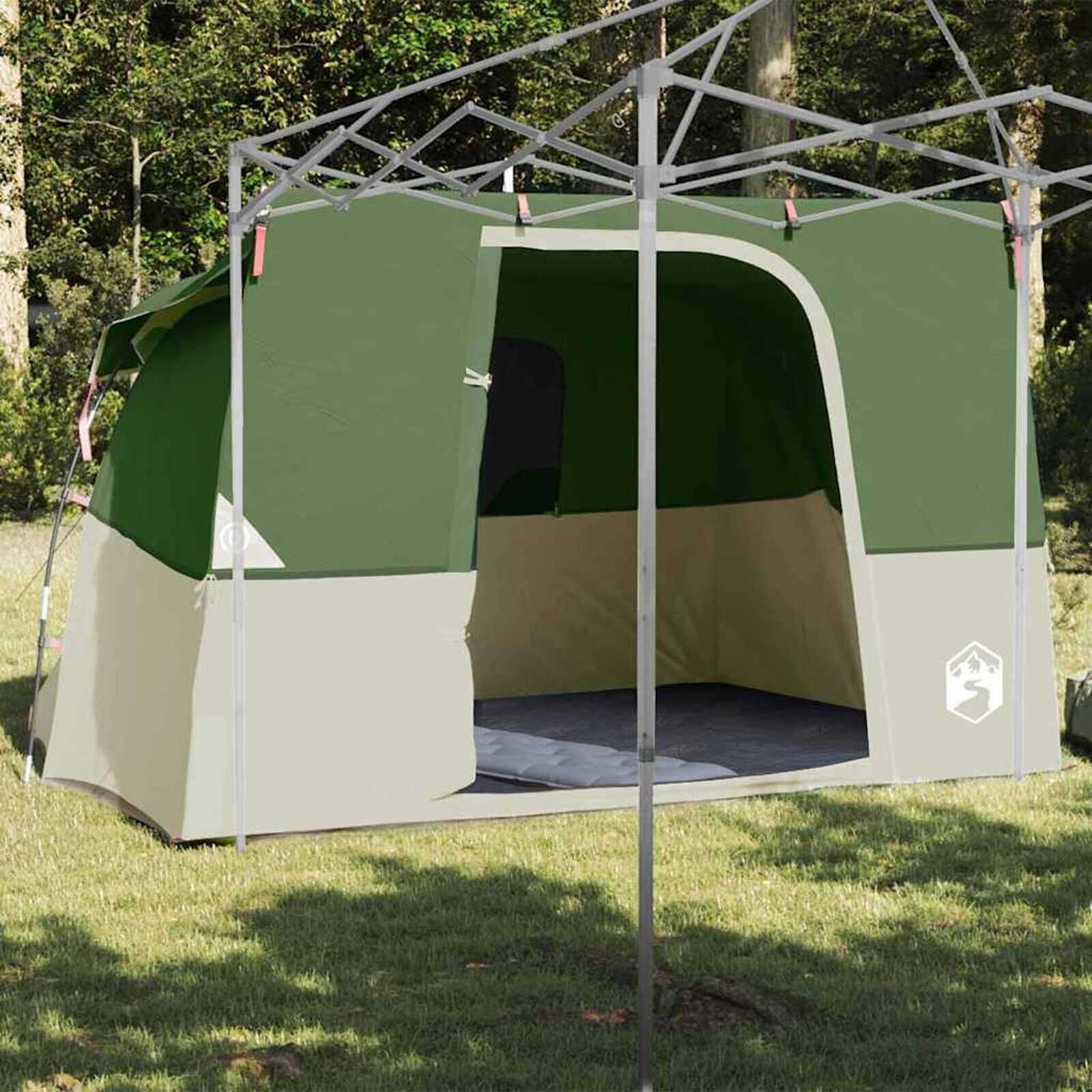 vidaXL Tent met dak Anders Groen en Zwart