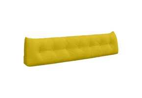 vidaXL Rugkussen Geel Fluweel 200x24x50 cm - 34% Korting