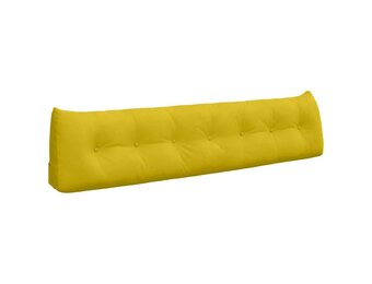 vidaXL Rugkussen Geel 200 x 24 x 50 cm Fluweel