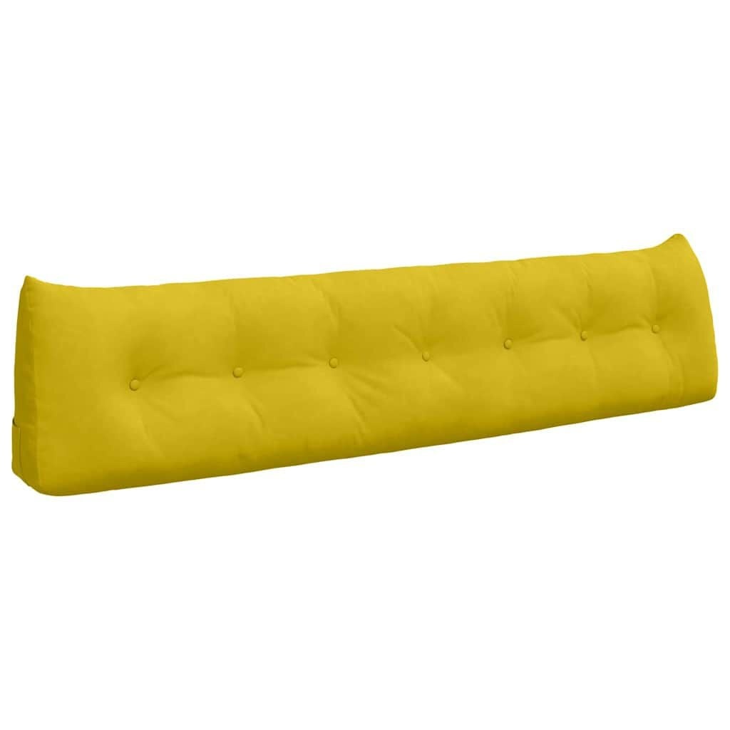 vidaXL Rugkussen Geel 200 x 24 x 50 cm Fluweel
