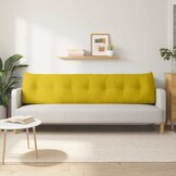 vidaXL Rugkussen Geel 200 x 24 x 50 cm Fluweel