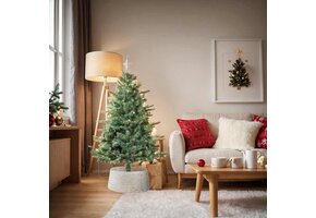 VidaXL Kerstboomkraag Wit - Waterhyacint - 60x60x22 cm - 33% Korting
