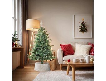 VidaXL Kerstboomkraag Wit Waterhyacint 60x60x22 cm - 45% Korting