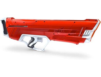 SpyraLX™ Manuel Water Gun Krachtig Waterpistool, Individuele Water Schoten, 30FT Bereik, Premium Lichtgewicht Zomer Strand Zwembad Speelgoed voor Volwassenen (Rood)