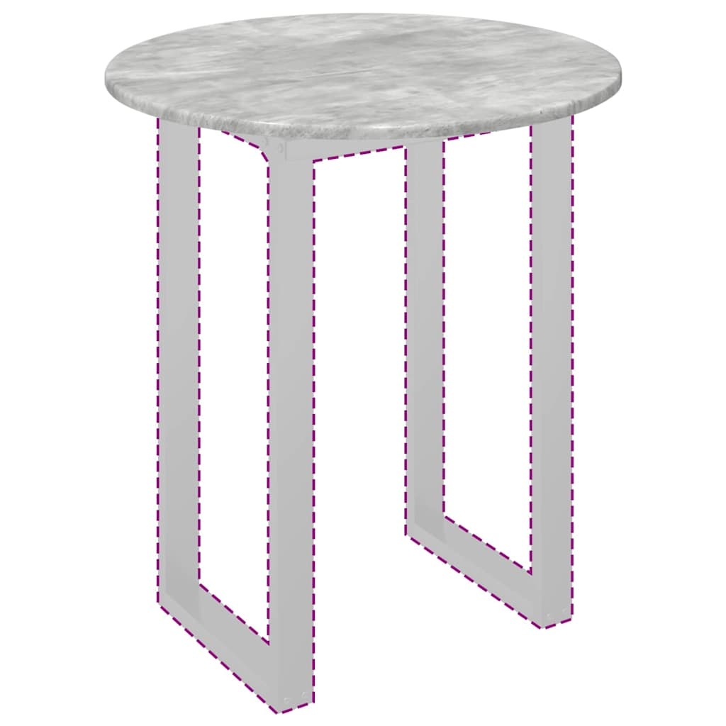 vidaXL Tafelblad Betongrijs 60 x 60 x 1.5 cm Bewerkt hout
