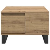 vidaXL Salontafel met lade artisanaal eikenkleurig 55 x 55 x 36,5 cm