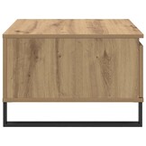 vidaXL Salontafel met lade artisanaal eikenkleurig 55 x 55 x 36,5 cm