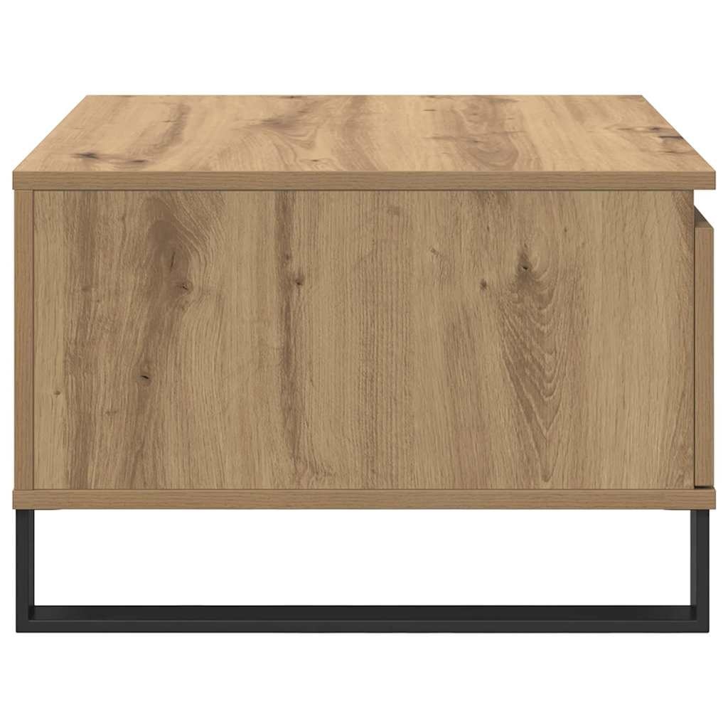 vidaXL Salontafel met lade artisanaal eikenkleurig 55 x 55 x 36,5 cm