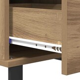 vidaXL Salontafel met lade artisanaal eikenkleurig 55 x 55 x 36,5 cm