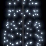 vidaXL LED Kerstboom met 800 LED met grondpennen Koudwit 400 cm IJzer