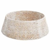 VidaXL Kerstboomkraag Wit - Waterhyacint 75x75x25 cm - 33% Korting!