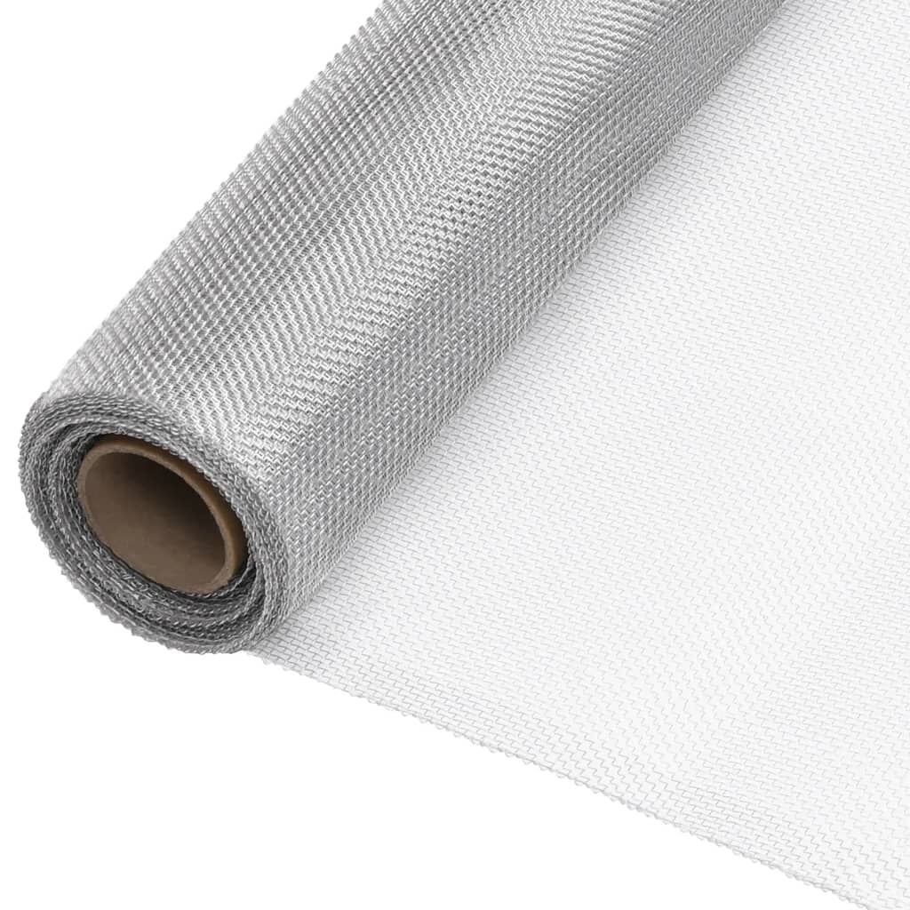 vidaXL Gaas 60x2000 cm aluminium zilverkleurig