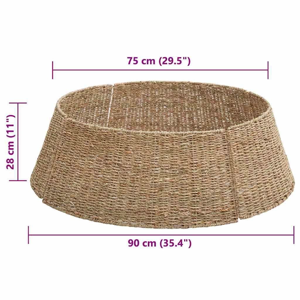 VidaXL Kerstboomkraag Zeegras Bruin (90x90x28cm) - 29% Korting